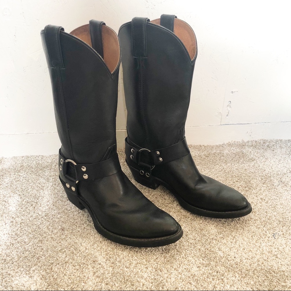 Double H Motorcycle Harness Boots 50307 Black 8 M